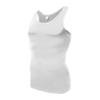 Maiyifu-GJ Men's Muscle Body Shaper Tight Vest Sports Sleeveless Cool Slimming Undershirt Compression Workout Tank Top (White,Large) view 1