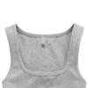 Maiyifu-GJ Men's Bodybuilding Training Fitness Undershirt Cotton Stringer Gym Tank Top Summer Muscle Sleeveless Workout Vest (Grey,XX-Large) view 2