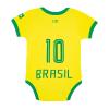 Cnins Toddler Soccer Brazil Outfit Clothes Brasil Baby Football Jersey Shirt for Infant Boys & Girls (CN-BRZ,18-24M) view 2