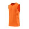 Maiyifu-GJ Men's Summer Fitness Outdoor Round Neck Tee Athletic Running Gym Muscle Undershirt Sleeveless Quick Dry Tank Top (Orange,X-Large) view 1