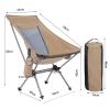 LoKori Versatile Camping Folding Chair Outdoor Portable High Back Folding Camp Chairs Cup Holders & Storage Bag,for Backpacking Hiking Travel Picnic Fishing,C view 3