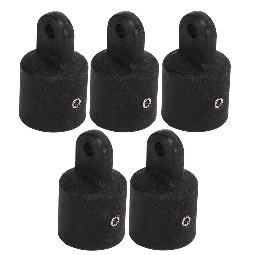 5Pcs Nylon Yacht Boat Sliding Cap, Awning Marine Eye End Dome Hardware Fittings Top Eye End Cap Nylon Bimini Top Fitting Marine Bimini Hardware for Boats Kayaks(7/8"(22mm))