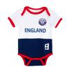 Cnins Infant Football Jersey England Baby Onesie Clothing for Boys & Girls Toddler Soccer England Shirt (CN-EN,6-12M) view 1