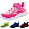 Boys Lightweight Non Slip Running Shoes Kid Girls Athletic Tennis Shoe Breathable Lightweight Slip on Sports Shoes (Green,2) view 3