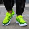 Boys Lightweight Non Slip Running Shoes Kid Girls Athletic Tennis Shoe Breathable Lightweight Slip on Sports Shoes (Green,2) view 4