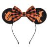 A Miaow Black Mouse Ears Headband MM Glitter Hair Hoop Girls Women Butterfly Costum Halloween Decoration Hair Clasp Party Holiday Park Accessory (Witch) view 1