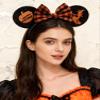 A Miaow Black Mouse Ears Headband MM Glitter Hair Hoop Girls Women Butterfly Costum Halloween Decoration Hair Clasp Party Holiday Park Accessory (Witch) view 2