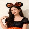 A Miaow Black Mouse Ears Headband MM Glitter Hair Hoop Girls Women Butterfly Costum Halloween Decoration Hair Clasp Party Holiday Park Accessory (Witch) view 3