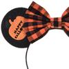 A Miaow Black Mouse Ears Headband MM Glitter Hair Hoop Girls Women Butterfly Costum Halloween Decoration Hair Clasp Party Holiday Park Accessory (Witch) view 4