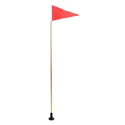 MagiDeal 4ft Kayak Safety Flag Kayaking Visibility Kit with Mount Base Easy Installation