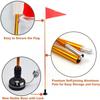MagiDeal 4ft Kayak Safety Flag Kayaking Visibility Kit with Mount Base Easy Installation view 2