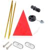 MagiDeal 4ft Kayak Safety Flag Kayaking Visibility Kit with Mount Base Easy Installation view 4