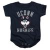 University of Connecticut Official Huskies Logo Unisex Infant Snap Suit for Baby,Navy, 24 Months view 1