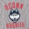 University of Connecticut Official Huskies Logo Unisex Adult T Shirt,Athletic Heather, 3X-Large view 2
