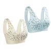 XWSM 2pcs Front Closure Bra Mastectomy Bras 100% Soft Cotton Daily Sport Underwire with Prosthesis Pocket Wireless Bandeau (Color : C, Size : 44/100) view 1