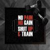 Artylicious Gym mat - Red Gym motivational Quote No Pain No Gain Door Mat 60 x 40 cm view 2