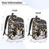 FRESQA Happy Penguins Versatile Mini Backpack:Lightweight Leisure Dual Shoulder,Simple Canvas,And Spacious Design view 4