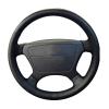 Black Leather Car Steering Wheel Cover for Benz E-Class W210 E200 240 280 320 W140 S320 350 420 DIY Hand-Stitched Car Steering Wheel Covers view 1