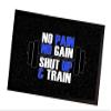 Artylicious Gym mat - Blue Gym motivational Quote No Pain No Gain Door Mat 60 x 40 cm view 1
