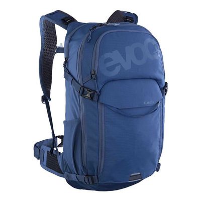 EVOC Stage 18 Backpack (Adjustable Shoulder Straps with Brace Link, Air Flow Contact System, Includes Hydration Bladder Compartment, Tool Compartment and Compression Straps, One Size)