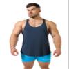 Jed North Pro Bodybuilding Workout Stringer Gym Tank Top Singlet Racerback,Navy,Small view 1