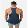 Jed North Pro Bodybuilding Workout Stringer Gym Tank Top Singlet Racerback,Navy,Small view 2