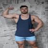 Jed North Pro Bodybuilding Workout Stringer Gym Tank Top Singlet Racerback,Navy,Small view 3