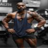 Jed North Pro Bodybuilding Workout Stringer Gym Tank Top Singlet Racerback,Navy,Small view 4
