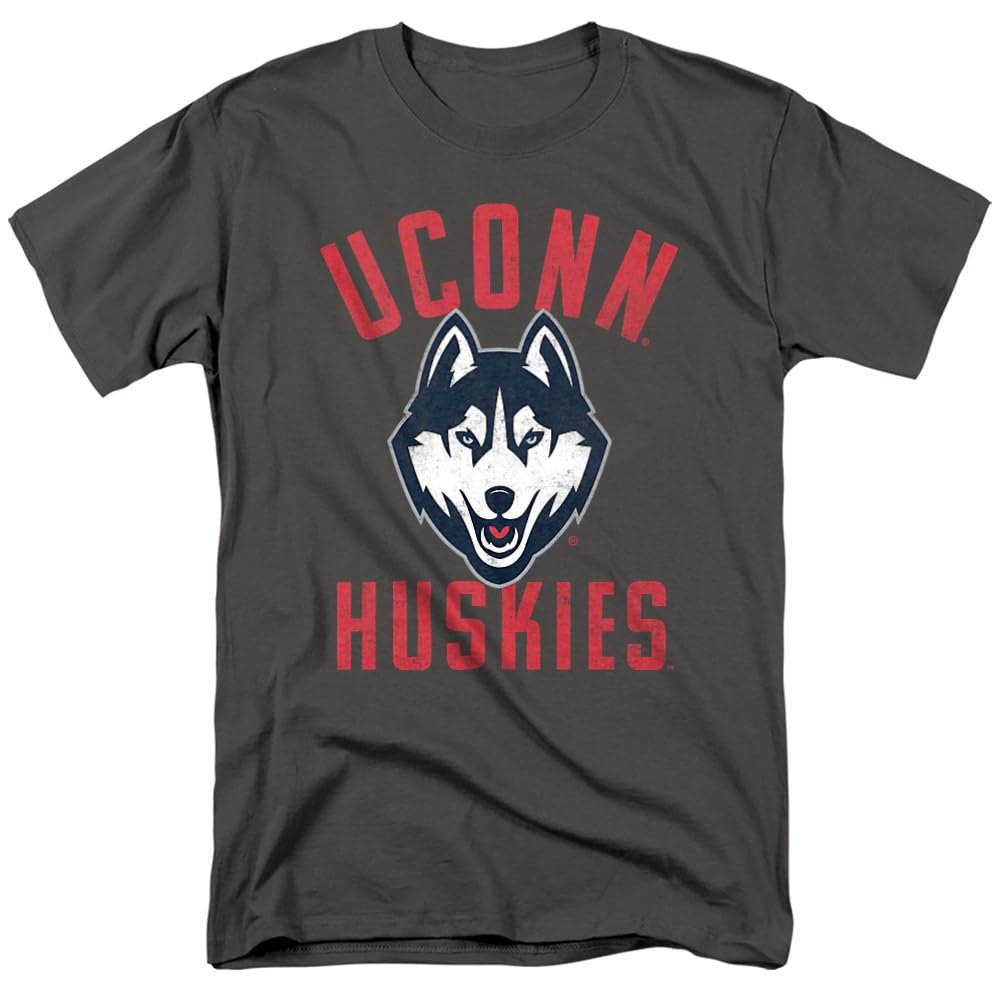 University of Connecticut Official Huskies Logo Unisex Adult T Shirt,Huskies Logo, Small