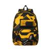 FRESQA Mustard Yellow And Black Versatile Mini Backpack:Lightweight Leisure Dual Shoulder,Simple Canvas,And Spacious Design view 1
