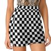 KiHene Women's Checkered Racing Flag Tennis Skirts with Pockets Inner Shorts, Athletic Golf Skort for Workout Sports view 2