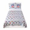FOCO NFL Ultimate Fan Repeating All Team Logo Bedding Set - 2 Sheets 2 Pillow Cases - Full or Twin- Officially Licensed (NFL - Team Color, Twin) view 1