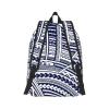 FRESQA Blue Polynesian Maori Tribal Pattern Versatile Mini Backpack:Lightweight Leisure Dual Shoulder,Simple Canvas,And Spacious Design view 3
