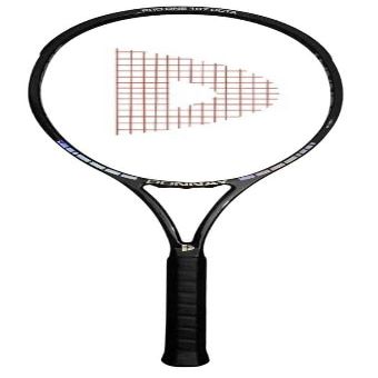 Donnay Pro One OS 107 Octacore Unibody Strung 1 Carbon Fiber Tennis Racquet, Black, 27 Inch, 16x19 String Pattern, Advanced Level (4 1/4 inches)