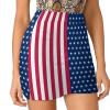 KiHene Women's American Flag Tennis Skirts with Pockets Inner Shorts, Athletic Golf Skort for Workout Sports view 2