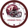 Virginia Tech Hokies Drip Helmet Decorative Wall Clock, Silent Non-Ticking Sports Team Wall Clock for Living Room Decor, Bedroom, Fan Cave, 11.5" view 1