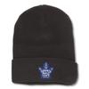 AMERICAN NEEDLE Toronto Maple Leafs NHL Cuffed Knit Collection Beanie, Royal (21019A-TML-BLK) Black view 1