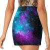 KiHene Women's Blue Galaxy Space Tennis Skirts with Pockets Inner Shorts, Athletic Golf Skort for Workout Sports view 4