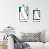 Artery8 Abstract Liquid Paint Dried Orange Fruit Slice Artwork Framed Wall Art Print A4 view 4