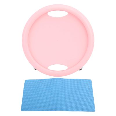 Abdominal Fitness Wheel Plate, 150kg Training Slider Load Bearing 360 Degree 4 Rollers for Home Unisex ()