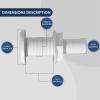 Boat Through Hull Connecter, Nylon Boat Drain Outlet Plug Resistant High Strength Rugged for Trucks view 3