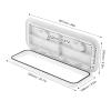 Marine Deck Access Hatch, Deck Access Hatch Inspection Cover 180 Hinged Lid with Lock for Marine Boat 24 x 9.5in (White) view 2