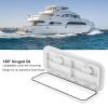 Marine Deck Access Hatch, Deck Access Hatch Inspection Cover 180 Hinged Lid with Lock for Marine Boat 24 x 9.5in (White) view 3