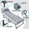 ZONETECH Folding Cot & Pad Mattress 4 Position Adjustable Portable, Premium Quality for Adult and Kids-Perfect for Camping, Travel, Patio, Beach, Indoor & Outdoor Activity (3-Pack) view 2