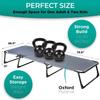 ZONETECH Folding Cot & Pad Mattress 4 Position Adjustable Portable, Premium Quality for Adult and Kids-Perfect for Camping, Travel, Patio, Beach, Indoor & Outdoor Activity (3-Pack) view 4