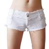 Dawery Sexy Women Tassel Low Rise Waist Hot Short Sexy Denim Booty Sexy Jeans Shorts Cute Micro Mini Short Club Wear White L view 1