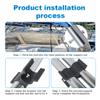 AOWEITOUR 7/8 Inch to 1 Inch OD Tube Bimini Clips, Anti Rattle Boat Canopy Support Pole,Bimini Top Parts(4 PCS with Screws) view 4