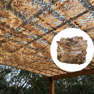 LTSRLL 1.6x3.3ft - 32.8x65.6ft Camouflage Net Blinds Breathable Camo Nets Shade Netting for Hunting Shooting Concealment Military Decoration(Size:7x7m/23x23ft)
