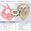 AWAYTR 3Pcs Hair Bandanas Head Kerchief for Women Girls Tie-Back Boho Hair Scarf Headband Bandana Triangle Head Scarf (Solid Color - Khaki/Pink/Black) view 3