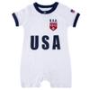 Cnins Sports Fan Baby Soccer Jersey USA Baby Romers for Boys Toddler US Soccer Clothes for Infant Girls (CN-USR1,12-18M) view 2